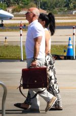 LAUREN SANCHEZ and Jeff Bezos Arrives in Miami 02/25/2023