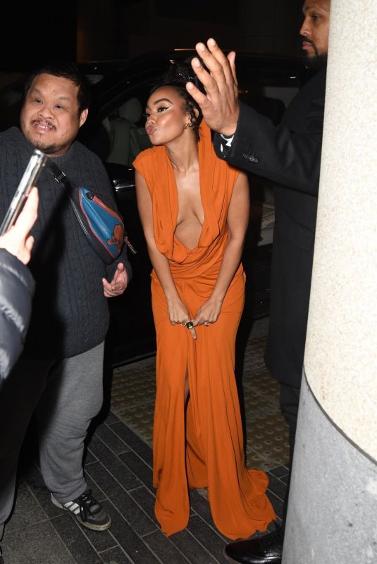 LEIGH-ANNE PINNOCK Arrives at Universal Music Brit Awards Afterparty in London 02/11/2023