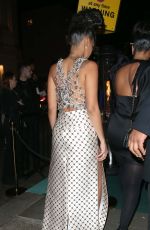 LEIGH-ANNE PINNOCK Arrives at Warner Records Brit Awards Afterparty at Nomad Hotel in London 02/11/2023