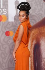 LEIGH-ANNE PINNOCK at Brit Awards 2023 at O2 Arena in London 02/11/2023