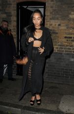 LEIGH-ANNE PINNOCK Leaves Chiltern Firehouse in London 02/25/2023