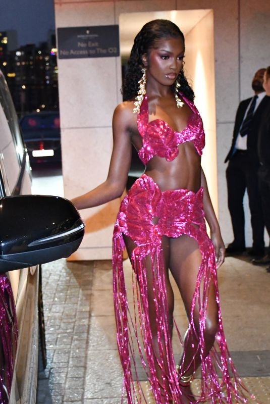 LEOMIE ANDERSON Heading to Brit Awards 2023 in London 02/11/2023