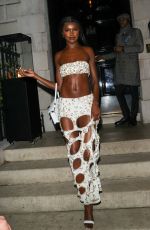 LEOMIE ANDERSON Leaves Bafta Awards Afterparty in London 02/19/2023