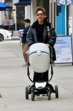LEONA LEWIS Out Shopping with Her Baby in Los Angeles 02/17/2023