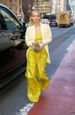LEONIE HANNE Arrives at Brandon Maxwell Show at New York Fashion Week 02/14/2023