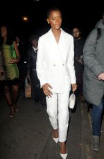 LETITIA WRIGHT Leaves British Vogue and Tiffany & Co. Party in London 02/19/2023