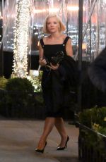 LILY ALLEN Arrives at Ppening of Caviar Kaspia at Mark Hotel in New York 02/10/2023