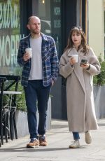 LILY COLLINS and Charlie McDowell on a Valentine