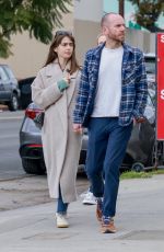 LILY COLLINS and Charlie McDowell on a Valentine