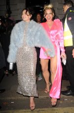 LILY JAMES and BILLIE PIPER Leaves British Vogue and Tiffany & Co. Party in London 02/19/2023