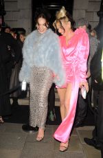 LILY JAMES and BILLIE PIPER Leaves British Vogue and Tiffany & Co. Party in London 02/19/2023