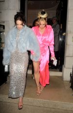 LILY JAMES and BILLIE PIPER Leaves British Vogue and Tiffany & Co. Party in London 02/19/2023