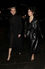 LILY JAMES Arrives at Edward Enninful