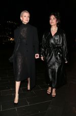 LILY JAMES Arrives at Edward Enninful