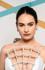 LILY JAMES at EE Bafta Film Awards 2023 in London 02/19/2023