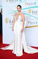 LILY JAMES at EE Bafta Film Awards 2023 in London 02/19/2023