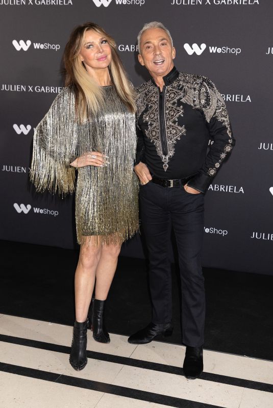 LIZZIE CUNDY at Julien MacDonald Front Row at London Fashion Week 02/19/2023