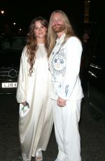 LOIS GASKIN BARBER Arrives at Warner Records Brit Awards Afterparty at Nomad Hotel in London 02/11/2023