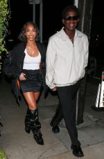 LORI HARVEY and Damson Idris Arrives at Giorgio Baldi for Dinner in Santa Monica 02/10/2023