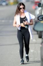 LUCY HALE Leaves a Gym in Los Angeles 02/16/2023
