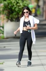 LUCY HALE Leaves a Gym in Los Angeles 02/16/2023