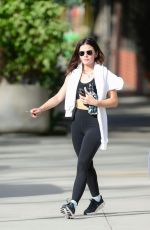 LUCY HALE Leaves a Gym in Los Angeles 02/16/2023