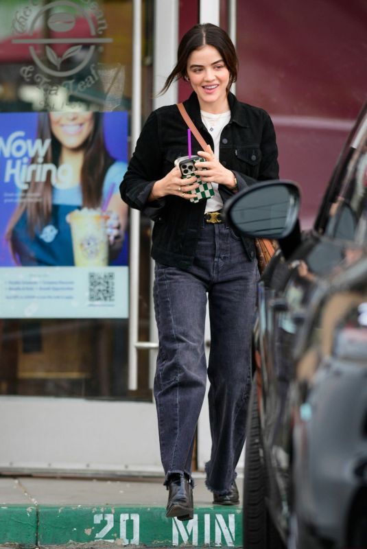 LUCY HALE Out and About in Los Angeles 02/14/2023