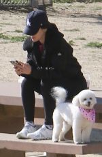 LUCY HALE Out with Her Dogs at a Park in Hollywood Hills 02/13/2023