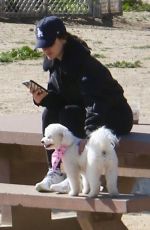 LUCY HALE Out with Her Dogs at a Park in Hollywood Hills 02/13/2023