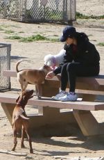 LUCY HALE Out with Her Dogs at a Park in Hollywood Hills 02/13/2023