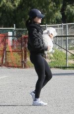 LUCY HALE Out with Her Dogs at a Park in Hollywood Hills 02/13/2023