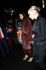 LUCY MECKLENBURGH and CAROLINE THOMAS Leaves Musu Restaurant in Manchester 02/04/2023
