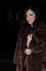 LUCY MECKLENBURGH and CAROLINE THOMAS Leaves Musu Restaurant in Manchester 02/04/2023