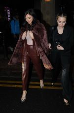 LUCY MECKLENBURGH and CAROLINE THOMAS Leaves Musu Restaurant in Manchester 02/04/2023