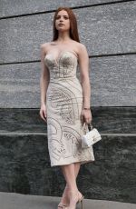 LUDOVICA BIZZAGLIA Arrives at Ermanno Scervino Fashion Show in Milan 02/25/2023