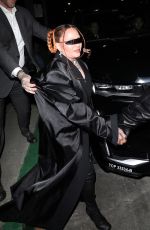 MADONNA Arrives at Post Grammy Party at Mr Brainwash Art Museum in Beverly Hills 02/05/2023