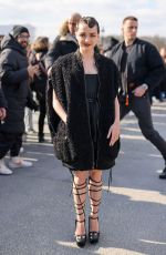 MAISIE WILLIAMS at Christian Dior Fashion Show in Paris 02/28/2023