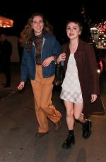 MAISIE WILLIAMS Out with a Friend Pre-grammy Party in Los Angeles 02/03/2023