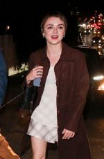 MAISIE WILLIAMS Out with a Friend Pre-grammy Party in Los Angeles 02/03/2023