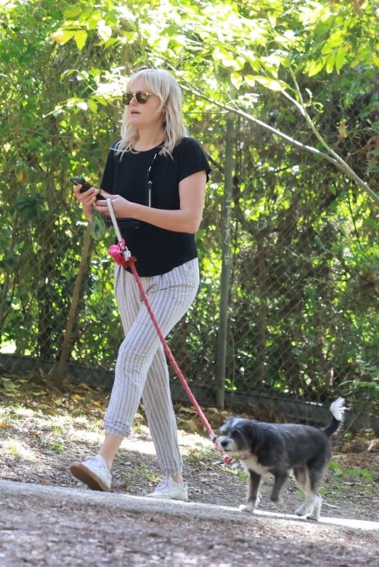 MALIN AKERMAN Out Hikinig with Her Dog in Griffith Park in Los Angeles 02/20/2023