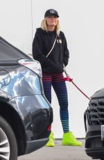 MALIN AKERMAN Out Walking Her Dog in Los Angeles 02/14/2023