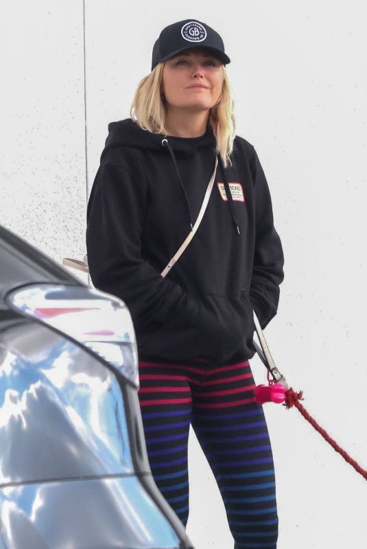 MALIN AKERMAN Out Walking Her Dog in Los Angeles 02/14/2023
