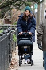 MANDY MOORE Out with Her Baby in New York 01/29/2023