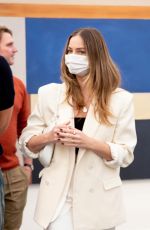 MARGOT ROBBIE at Santa Monica Airport 02/16/2023