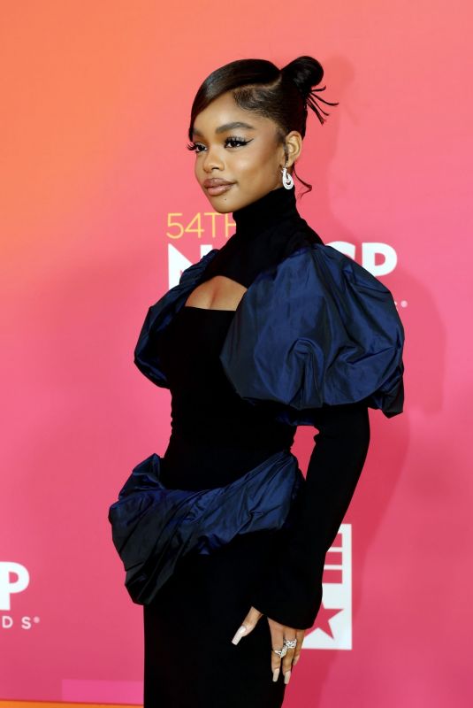 MARSAI MARTIN at 54th Naacp Image Awards in Pasadena 02/25/2023