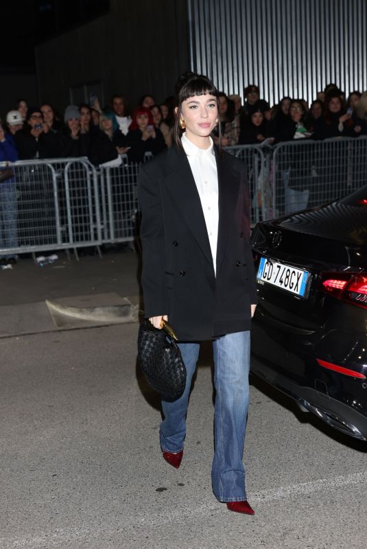 MATILDA DE ANGELSI at Bottega Veneta Winter 2023 Show in Milan 02/25/2023