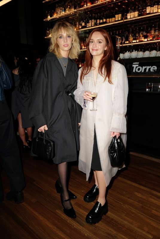 MAYA HAWKE and OLIVIA COOKE at Prada FW23 Dinner and Afterparty at Ristorante Torre in Paris 02/23/2023
