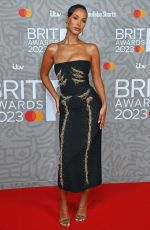 MAYA JAMA at Brit Awards 2023 at O2 Arena in London 02/11/2023