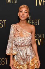 MEAGAN GOOD at Harlem Press Junket at 2023 Scad TVfest in Atlanta 02/10/2023