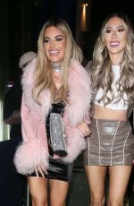 MEGAN BARTON HANSON and DEMI SIMS Leavevs Brit Awards Afterparty in London 02/11/2023